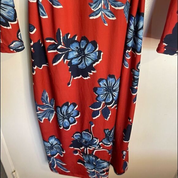 Zara Floral Buttons Down Long Sleeves Self Tie Midi Dress.Size S - Picture 12 of 16